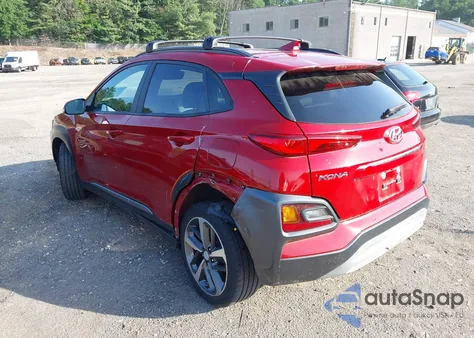 2021 Hyundai Kona Limited z USA, uszkodzony, nr VIN KM8K3CA5XMU600711